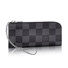 Louis Vuitton N61235 4 Portachiavi Damier Graphite Canvas