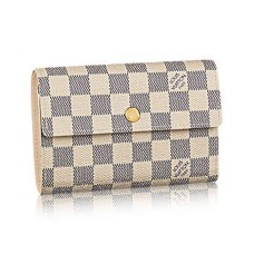Louis Vuitton N63068 Portafoglio Alexandra Tela Damier Azur