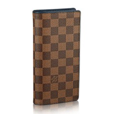 Louis Vuitton N63168 Portafoglio Brazza Damier Ebene Canvas