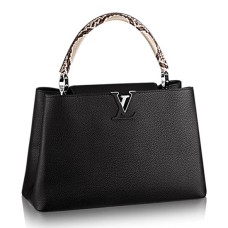 Louis Vuitton N91659 Capucines MM Tote Bag in pelle di Taurillon