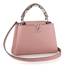 Louis Vuitton N92801 Capucines PM Tote Bag in pelle di Taurillon
